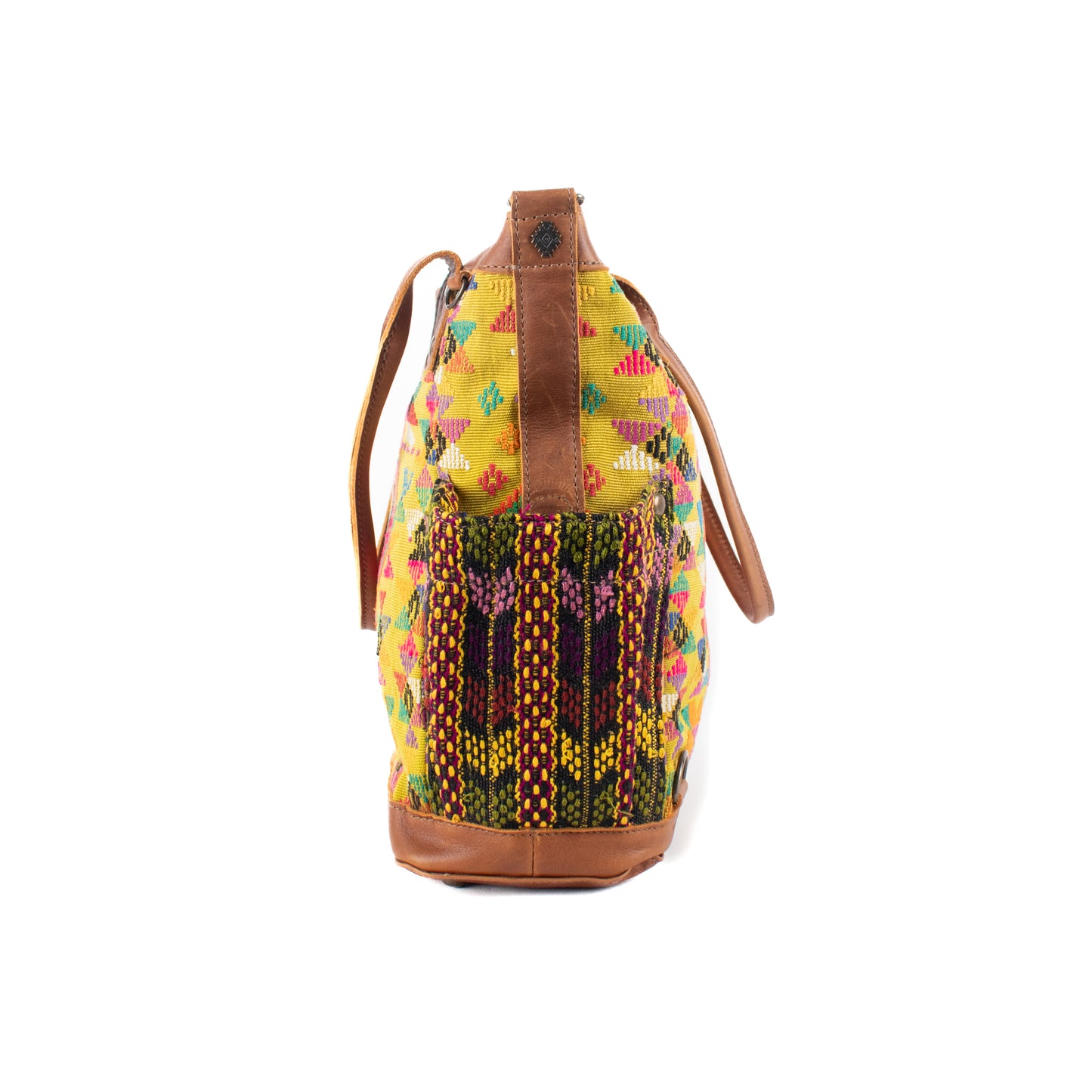 THE MEDIUM PERFECT BAG - OOAK HUIPIL - CAFE - NO. 16665