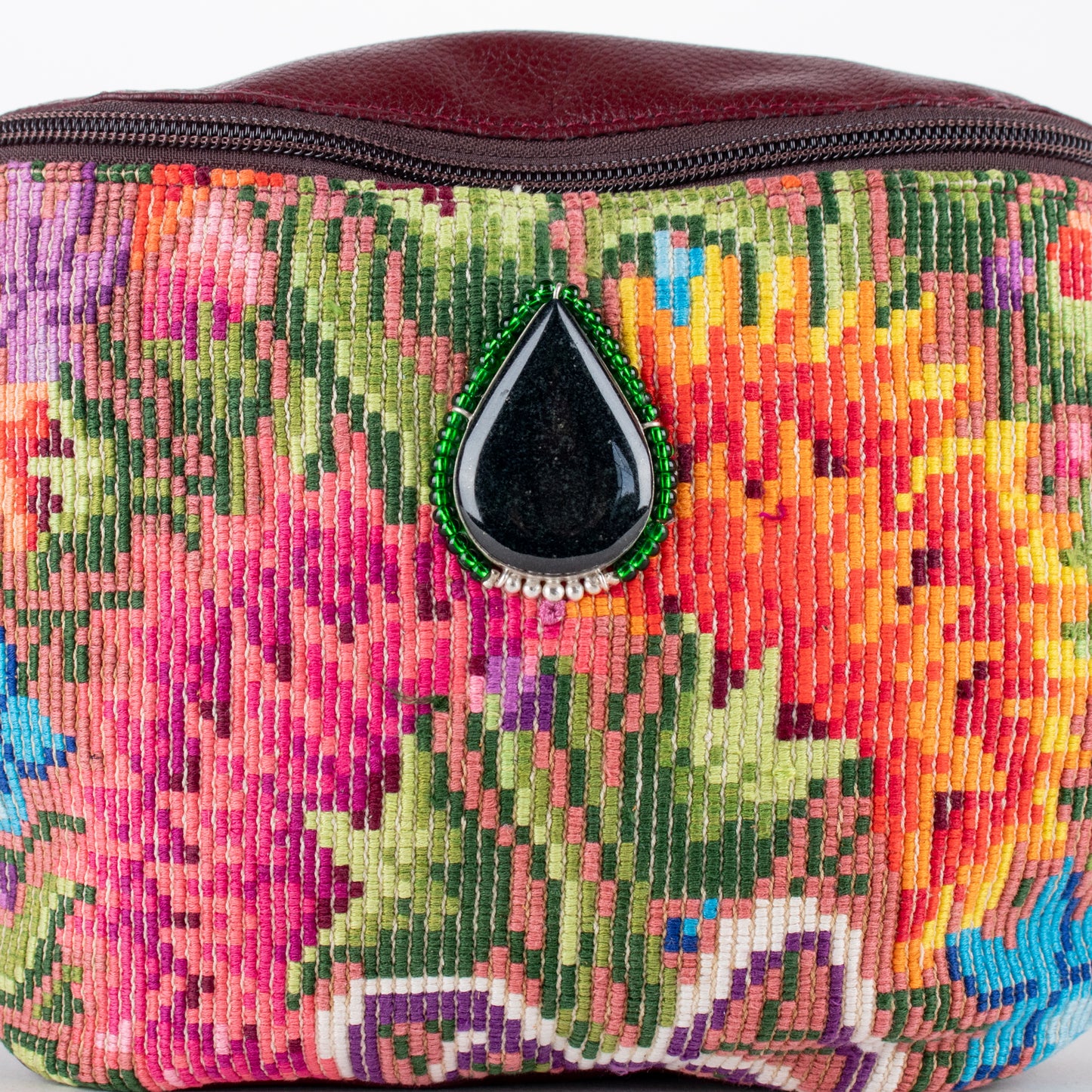 EL DON MANNY PACK WITH JADE - OOAK HUIPIL - AMARANTH - NO. 16720