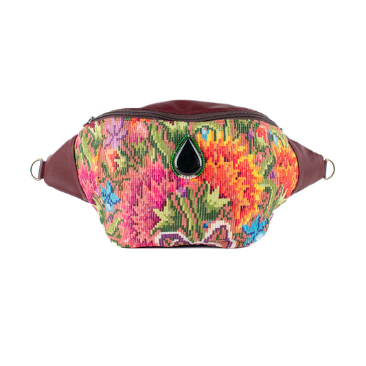 EL DON MANNY PACK WITH JADE - OOAK HUIPIL - AMARANTH - NO. 16720