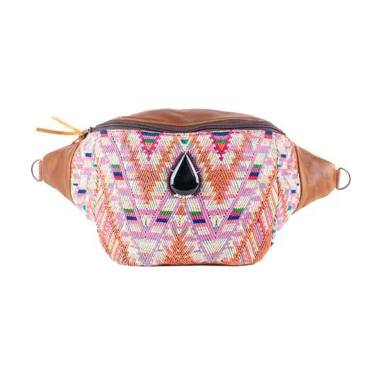 EL DON MANNY PACK WITH JADE - OOAK HUIPIL - CAFE - NO. 16722