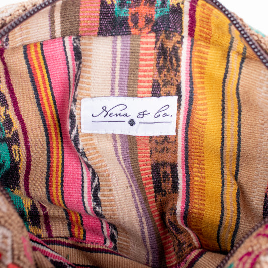 WANDER CROSSBODY BAG + STRAP SET - OOAK HUIPIL - FOSSIL - NO. 16749