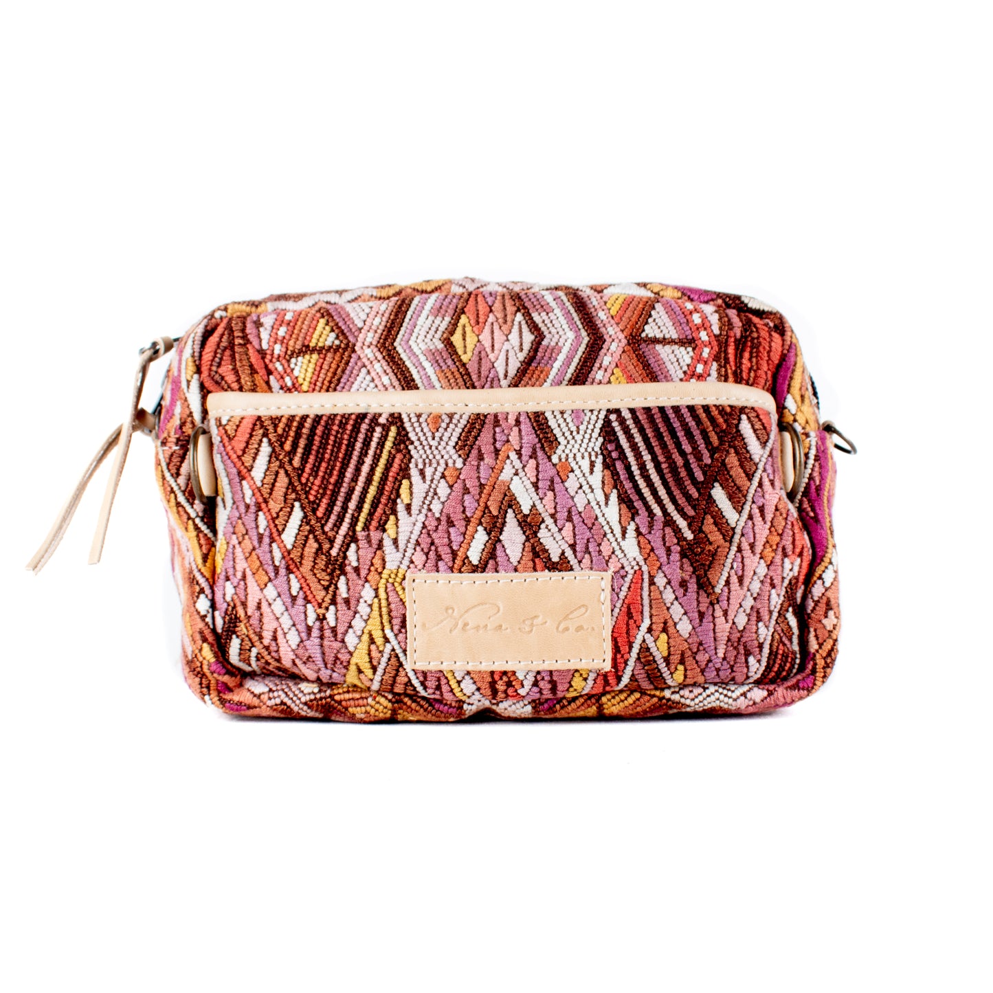 WANDER CROSSBODY BAG + STRAP SET - OOAK HUIPIL - LATTE - NO. 16746