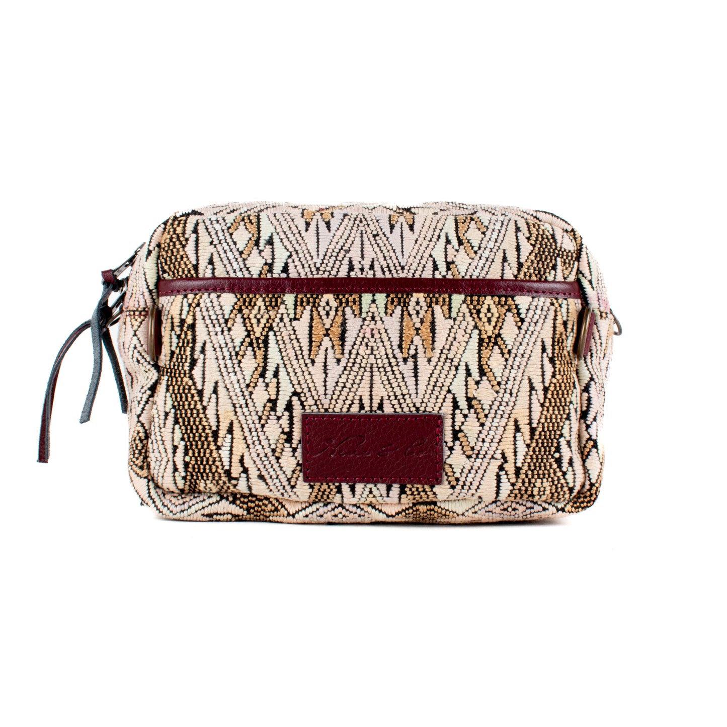 WANDER CROSSBODY BAG + STRAP SET - OOAK HUIPIL - AMARANTH - NO. 16747