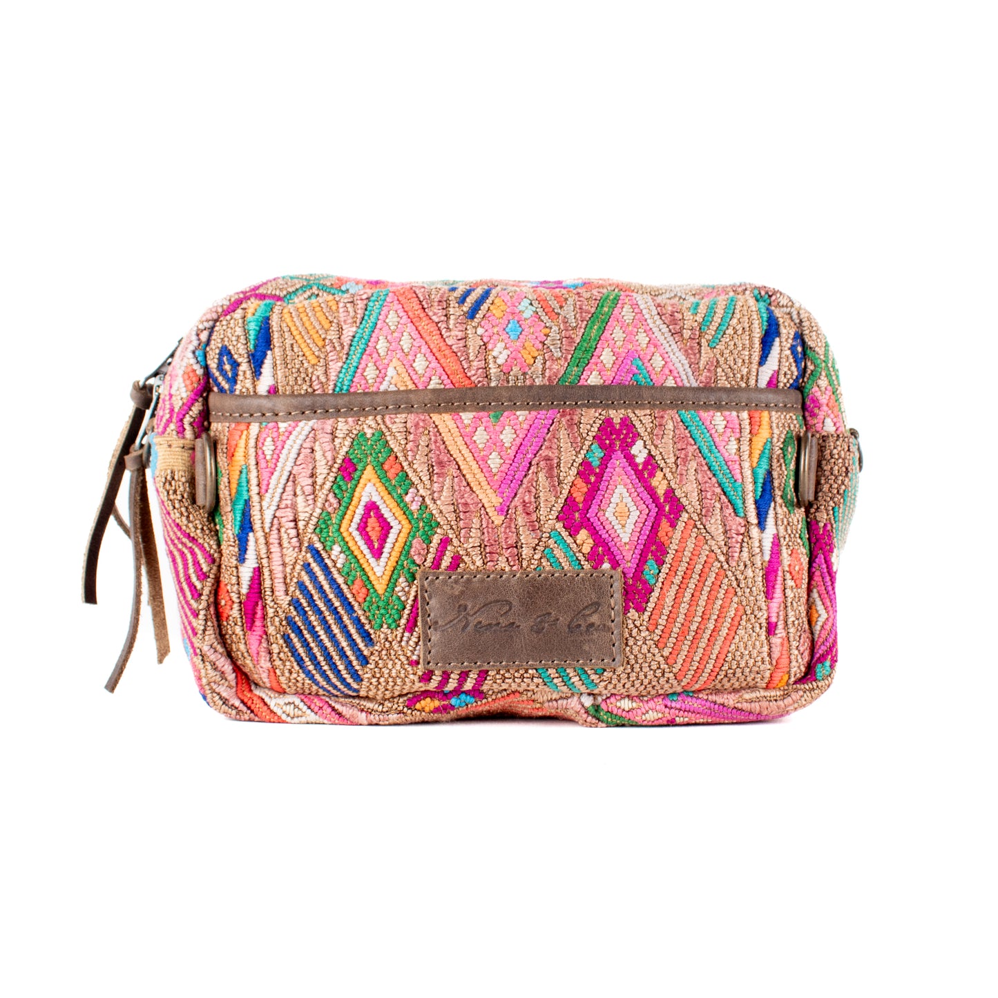 WANDER CROSSBODY BAG + STRAP SET - OOAK HUIPIL - FOSSIL - NO. 16749