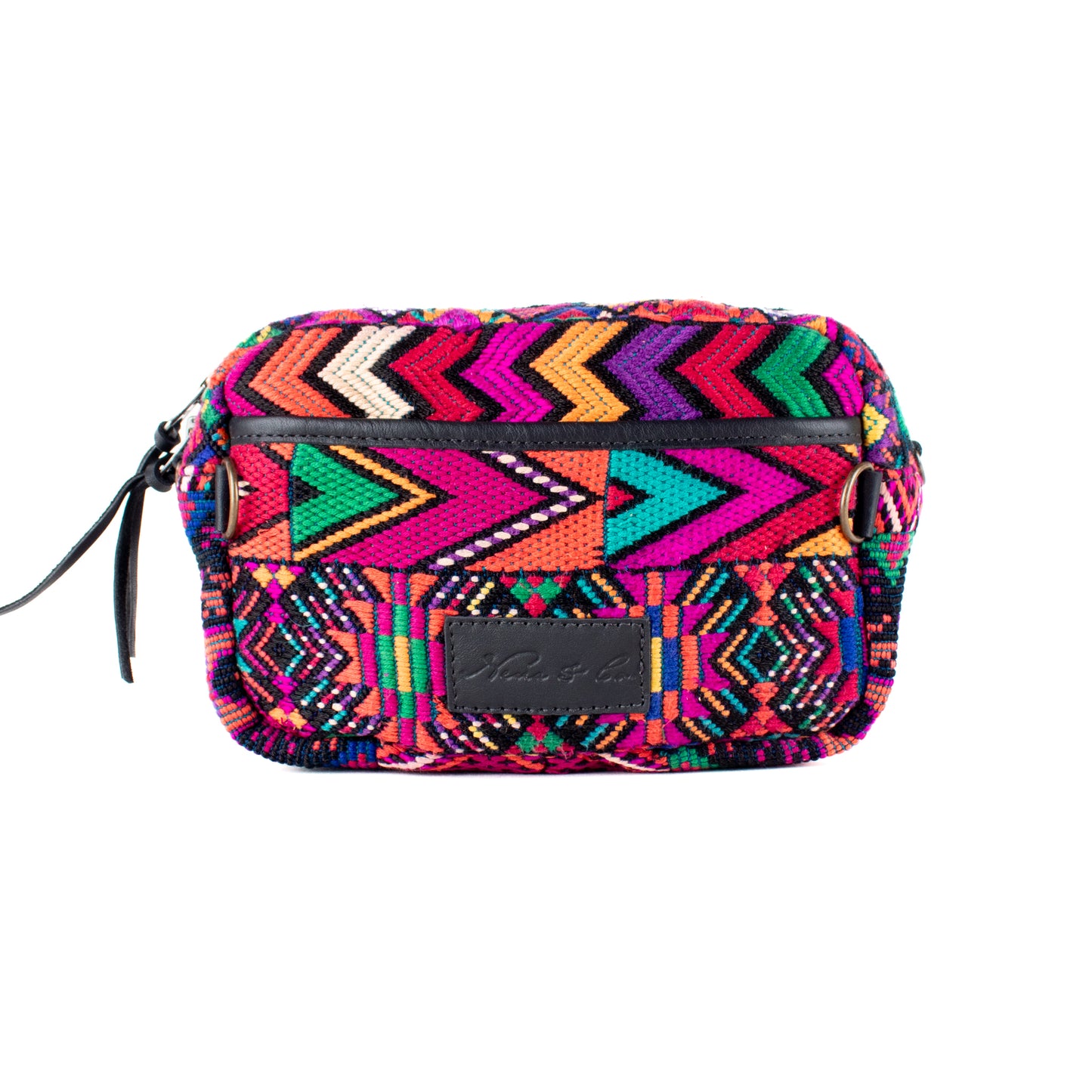 WANDER CROSSBODY BAG + STRAP SET - OOAK HUIPIL - BLACK - NO. 16750