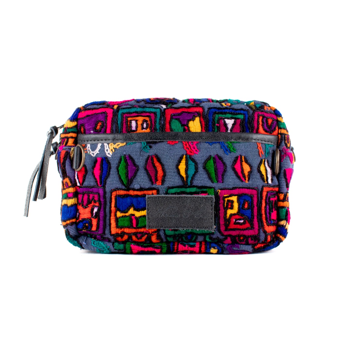 WANDER CROSSBODY BAG + STRAP SET - OOAK HUIPIL - GRAPHITE - NO. 16751