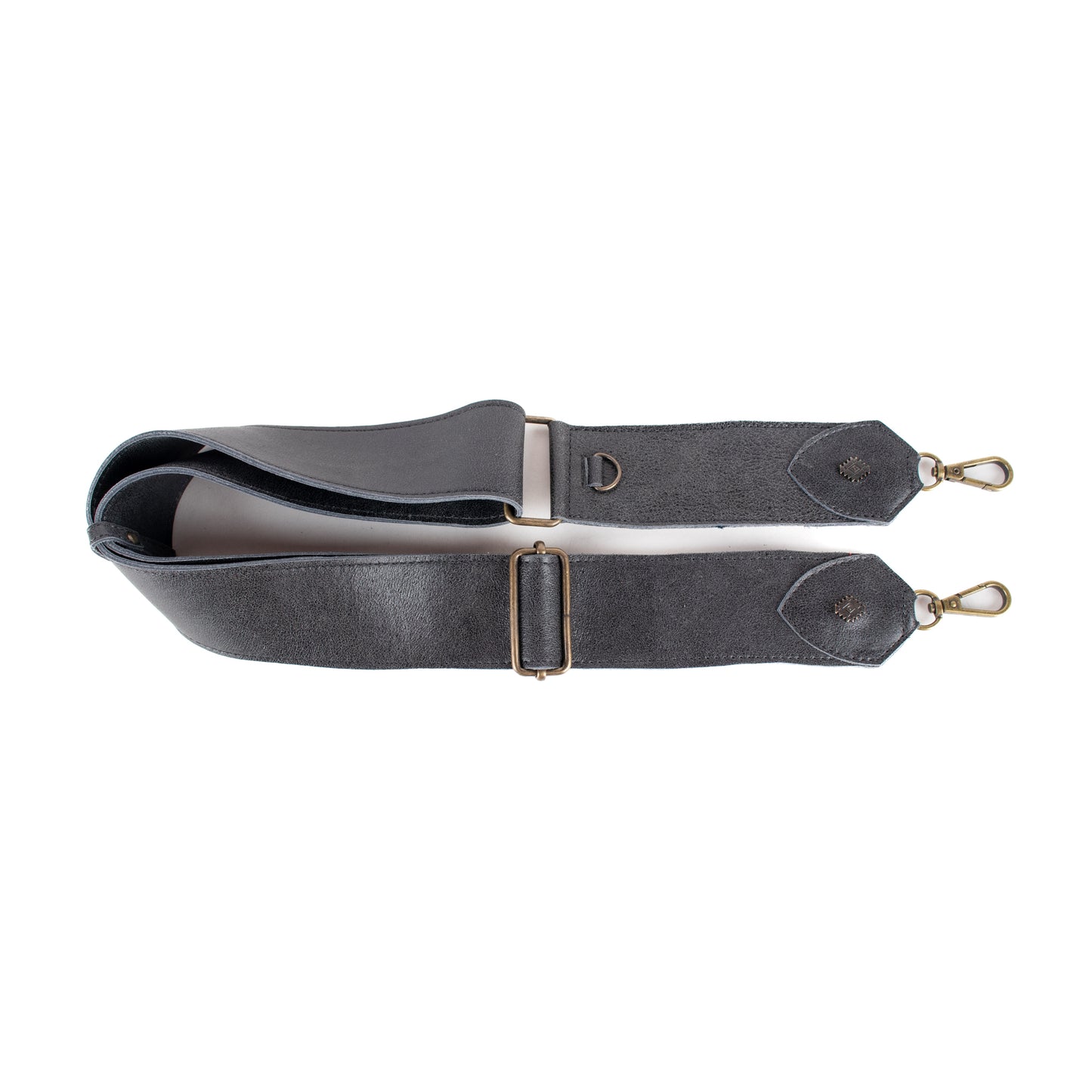 WANDER CROSSBODY BAG + STRAP SET - OOAK HUIPIL - GRAPHITE - NO. 16751