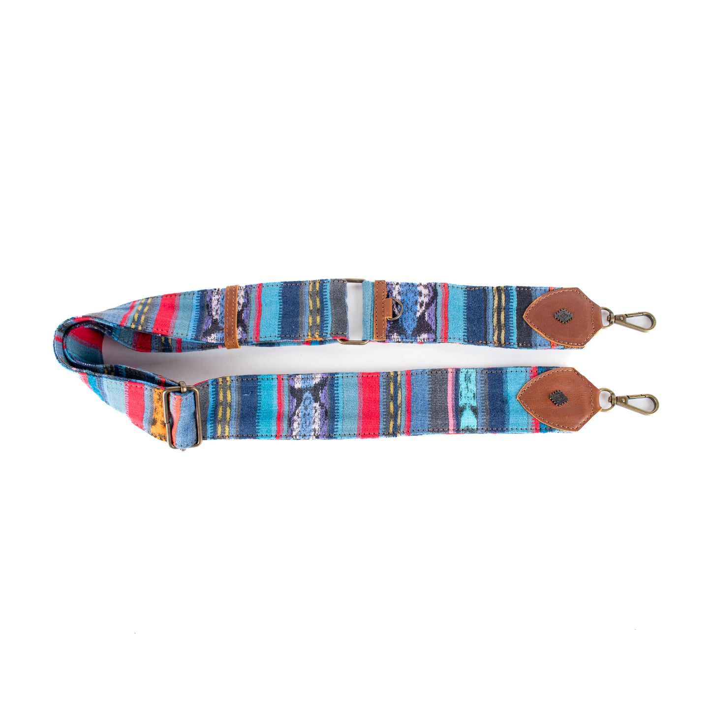 LARGE WANDER BAG + STRAP SET - OOAK HUIPIL - CAFE - NO. 16776