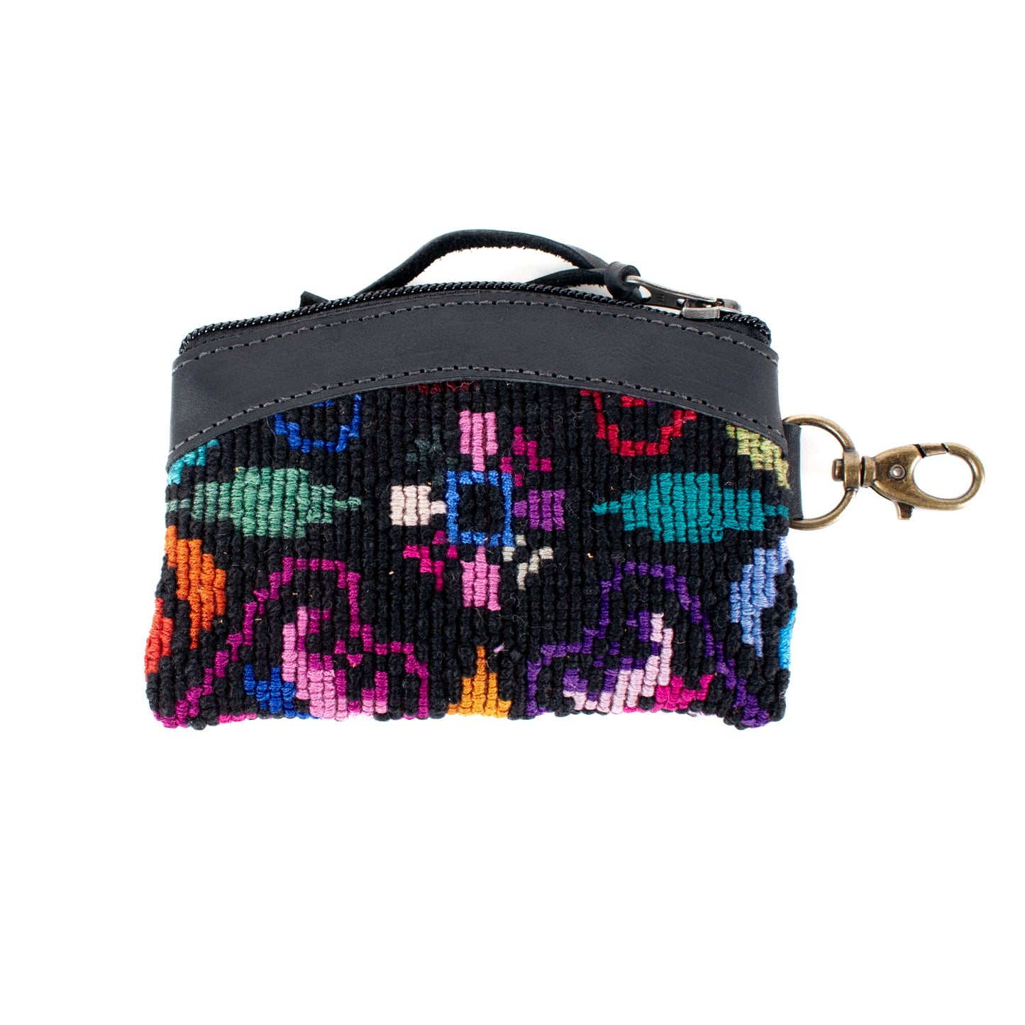 COIN PURSE - OOAK HUIPIL - BLACK - NO. 16913