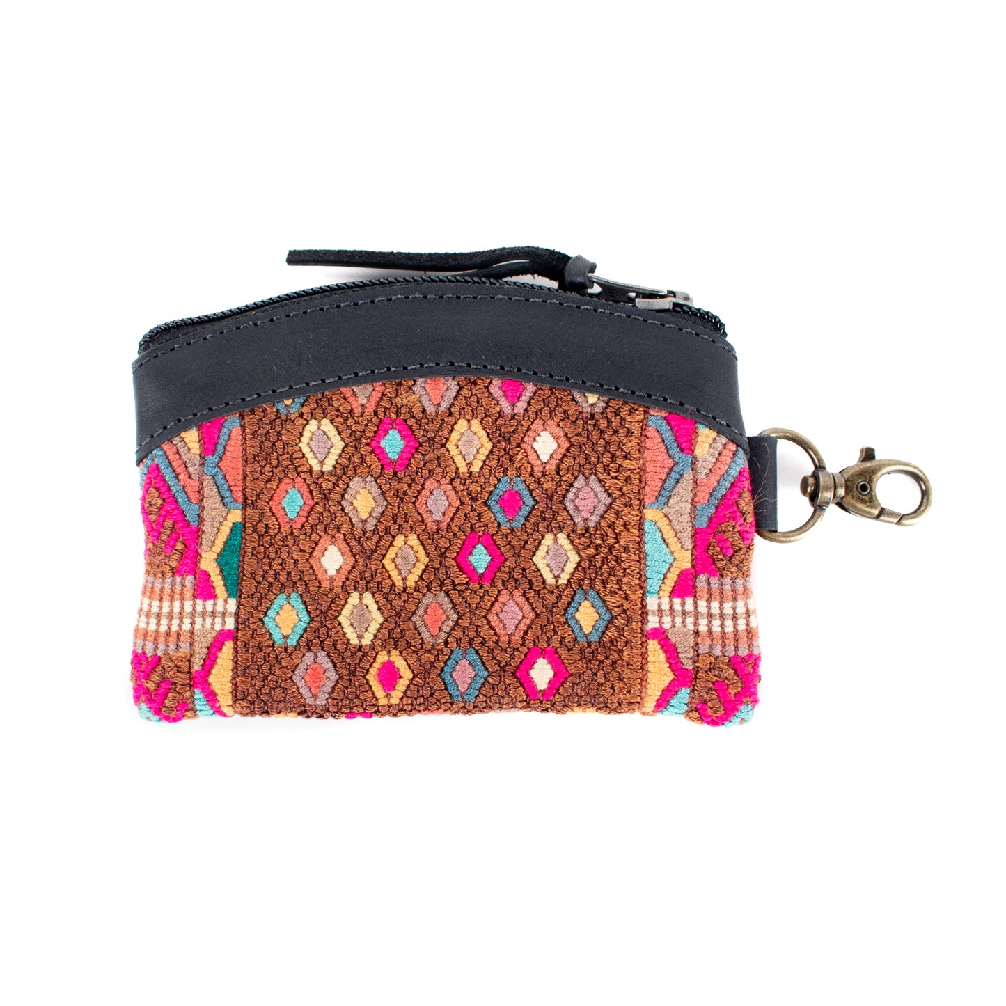 COIN PURSE - OOAK HUIPIL - BLACK - NO. 16915