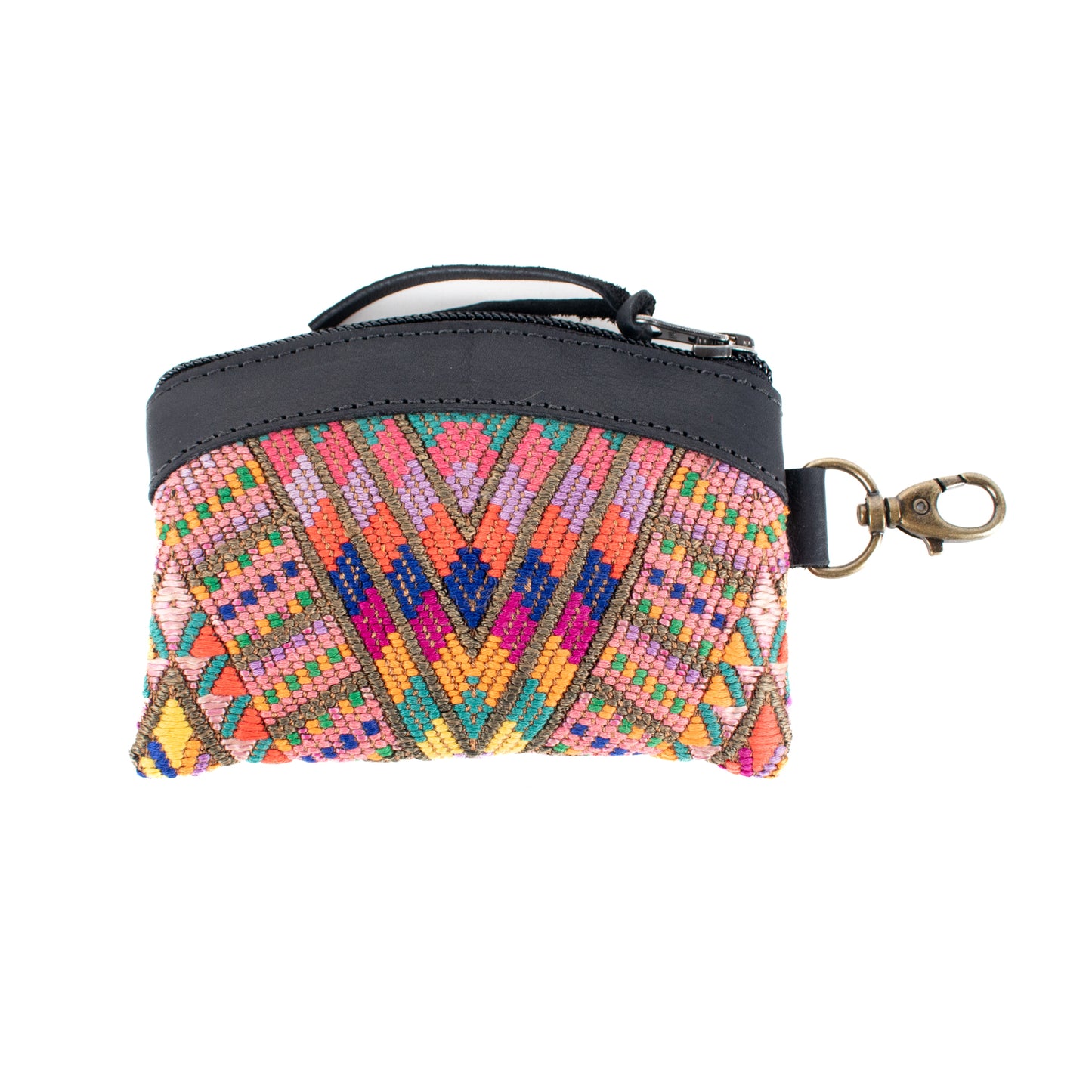 COIN PURSE - OOAK HUIPIL - BLACK - NO. 16918