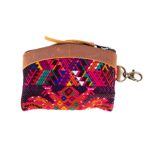 COIN PURSE - OOAK HUIPIL - CAFE - NO. 16936