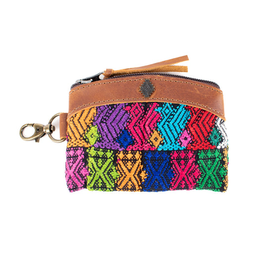 COIN PURSE - OOAK HUIPIL - CAFE - NO. 16938