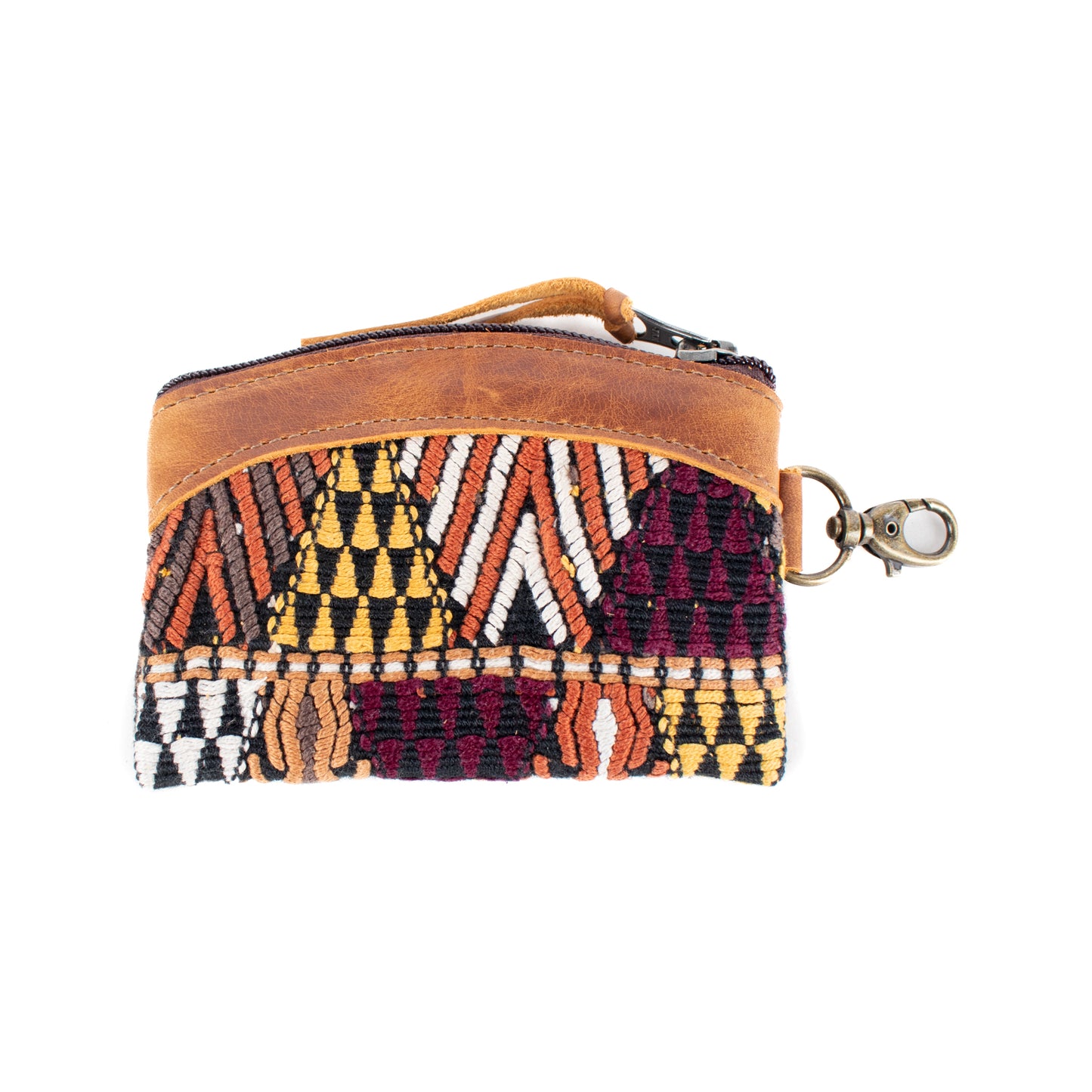 COIN PURSE - OOAK HUIPIL - CAFE - NO. 16939