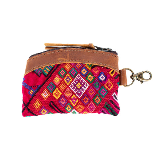 COIN PURSE - OOAK HUIPIL - CAFE - NO. 16941