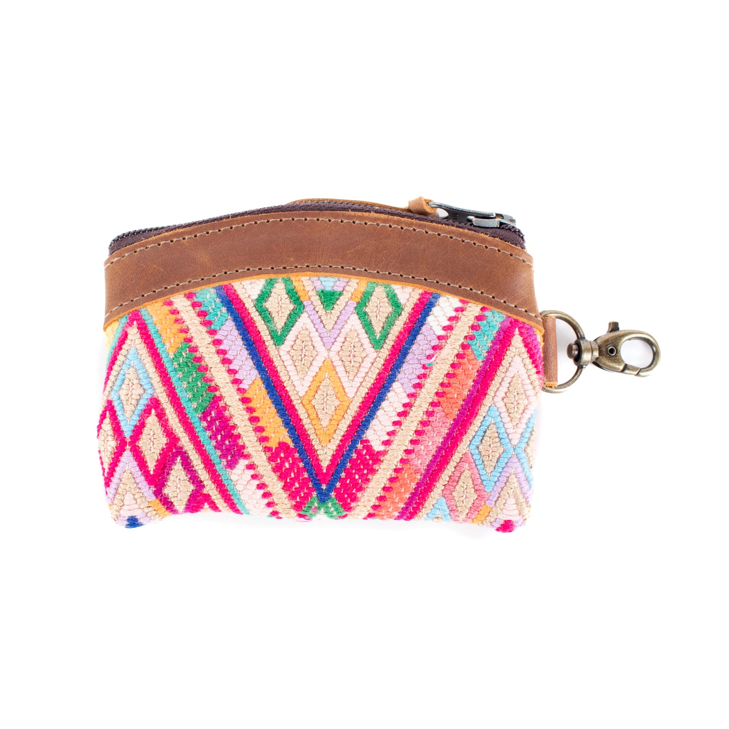 COIN PURSE - OOAK HUIPIL - CAFE - NO. 16949
