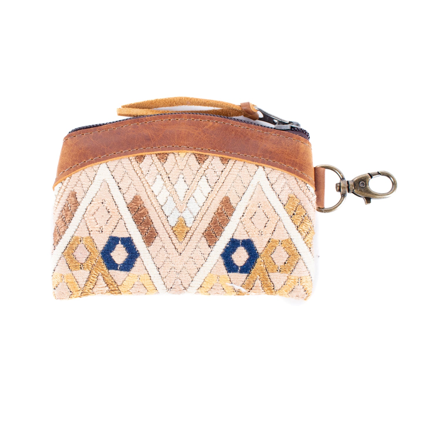 COIN PURSE - OOAK HUIPIL - CAFE - NO. 16952
