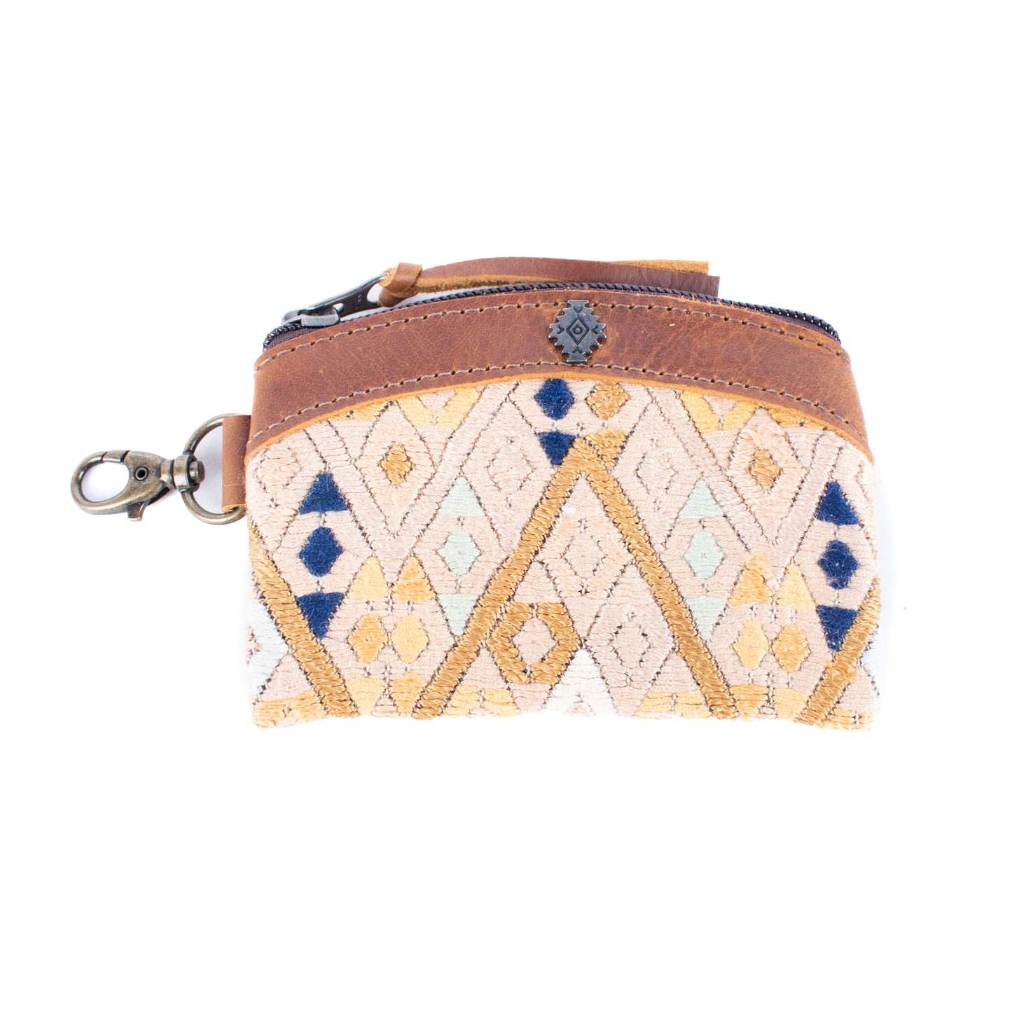 COIN PURSE - OOAK HUIPIL - CAFE - NO. 16952