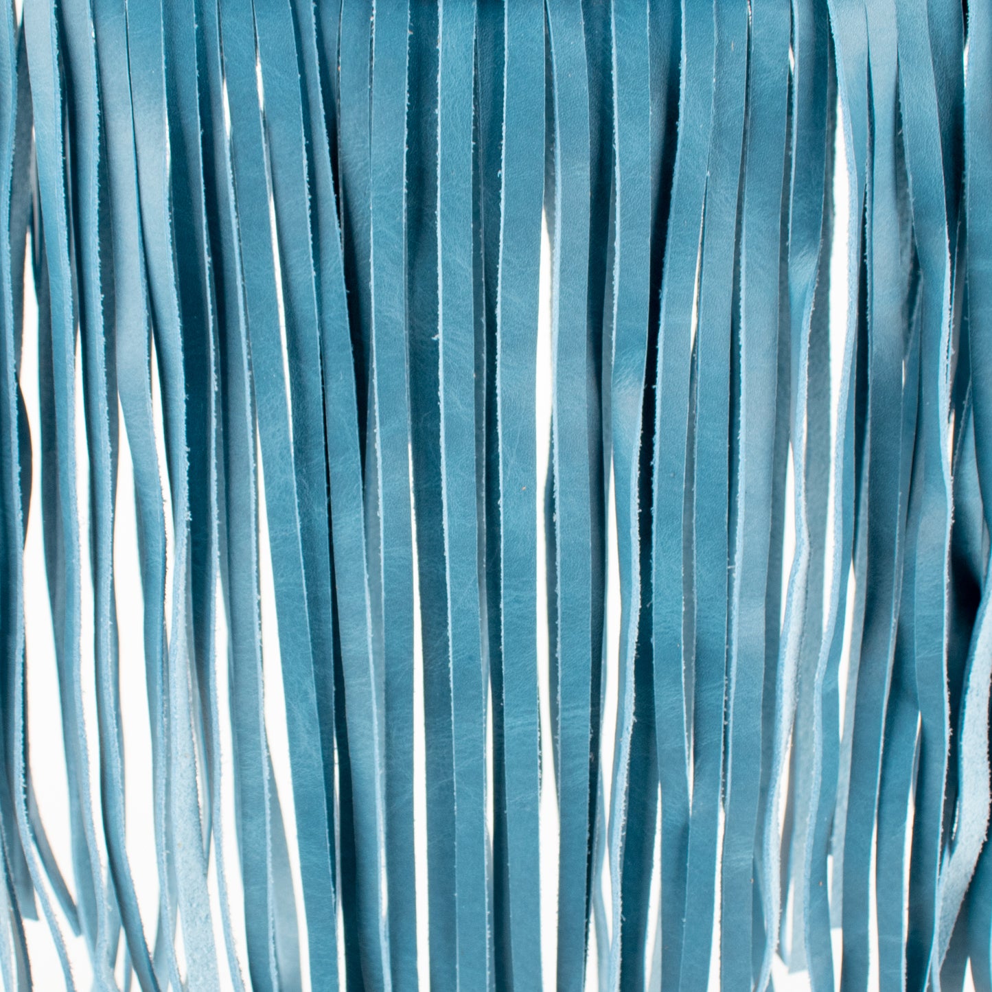 SMALL BOHO FRINGE SADDLE BAG - OOAK HUIPIL - CERULEAN - NO. 17037