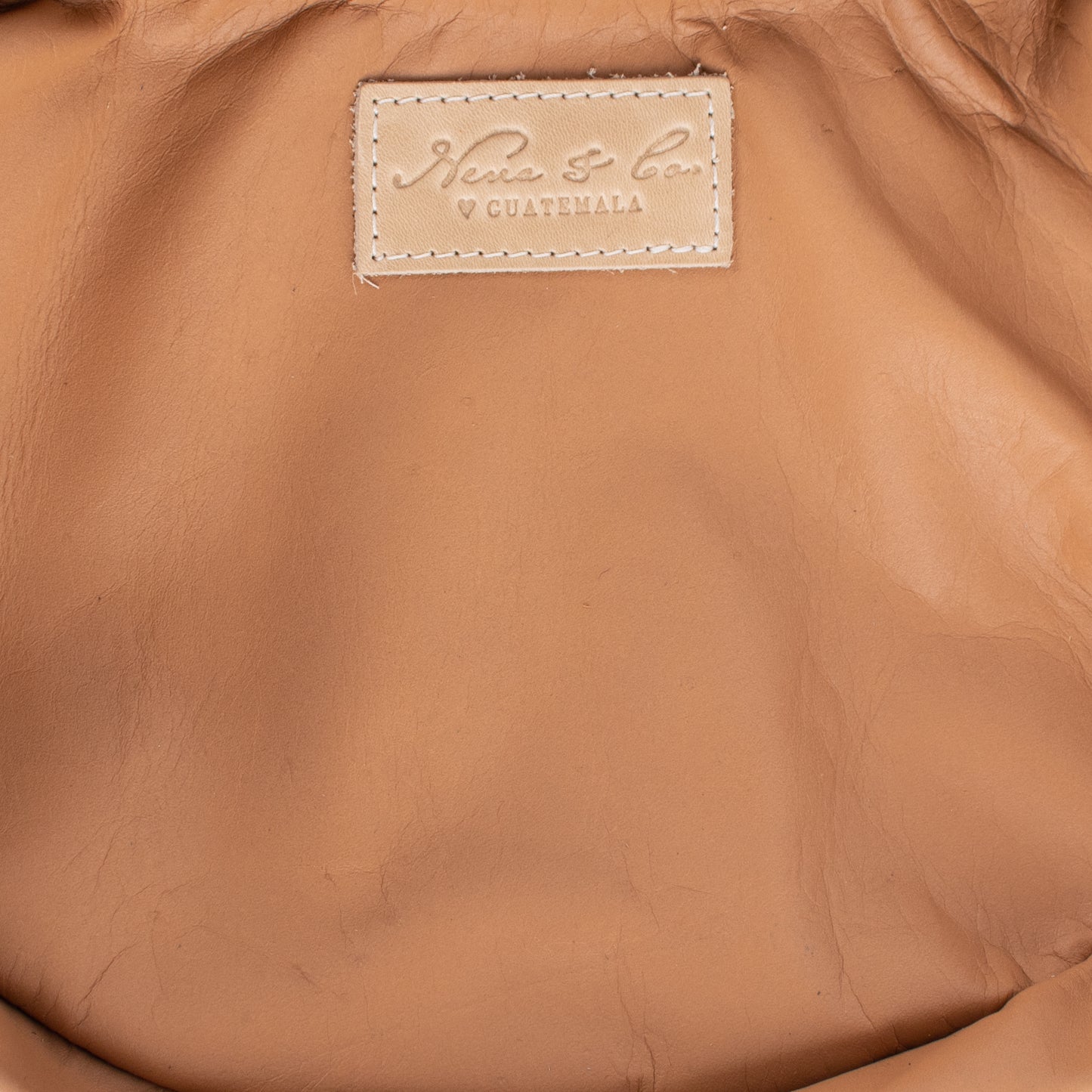 SMALL BOHO FRINGE SADDLE BAG - OOAK HUIPIL - LATTE - NO. 17038