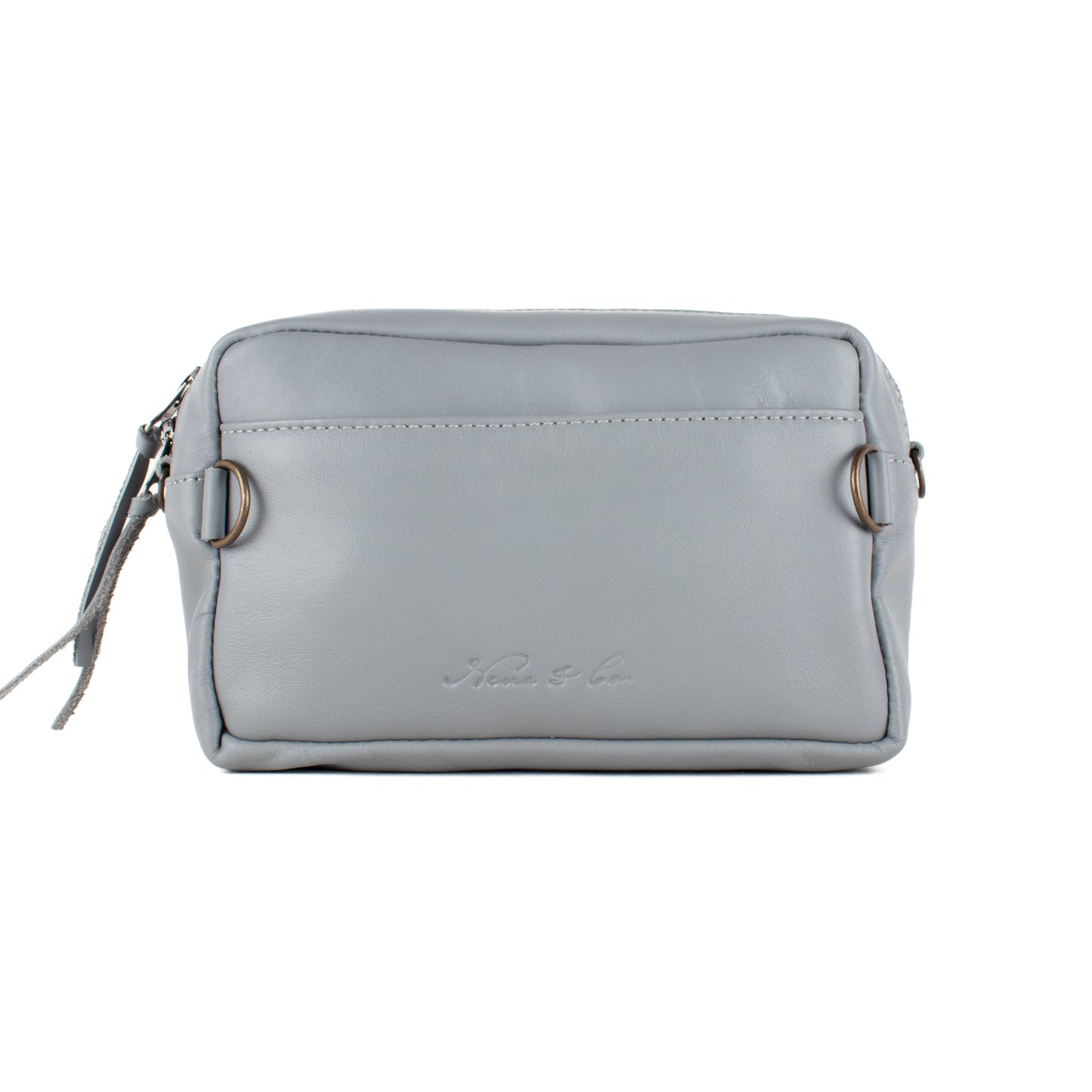 H&S WANDER CROSSBODY SET - OOAK BEADED PANEL - PLATINUM - NO. 17102