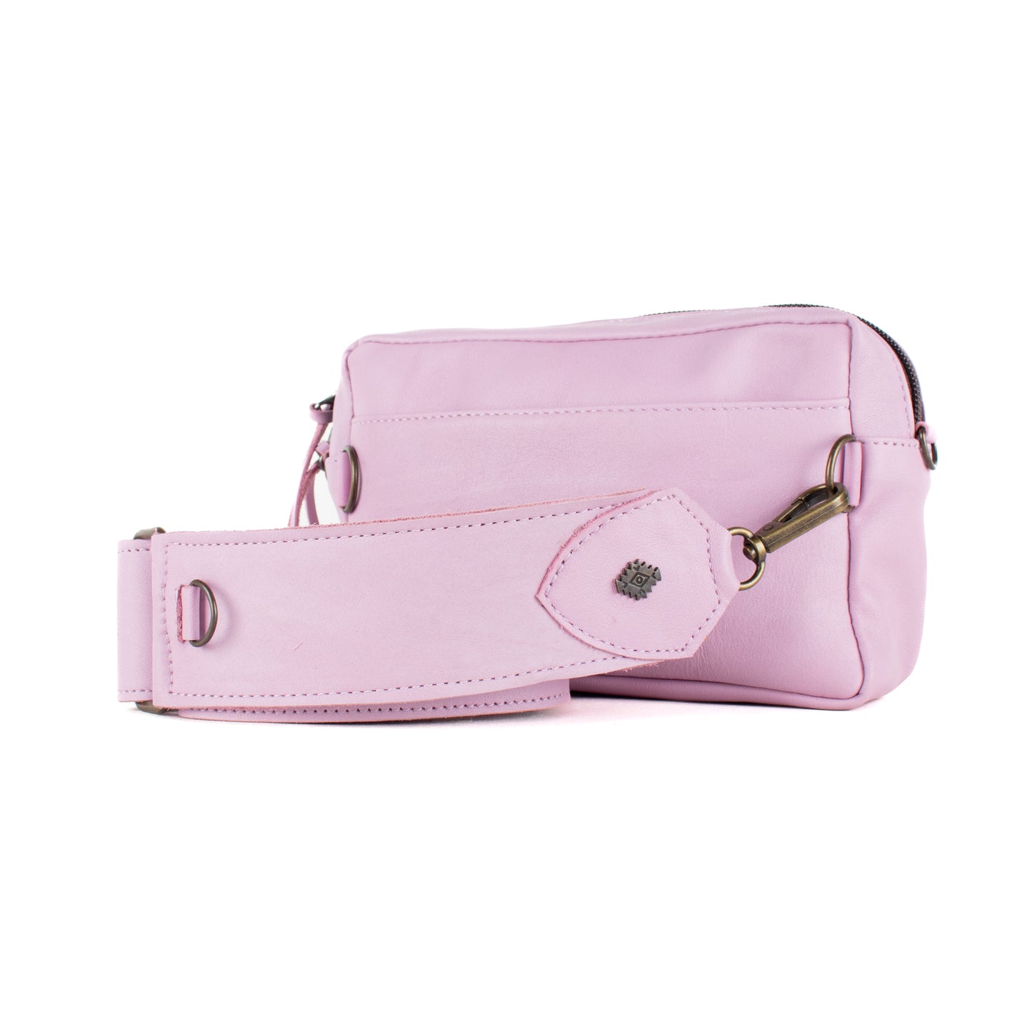 H&S WANDER CROSSBODY SET - OOAK BEADED PANEL - LILAC - NO. 17106