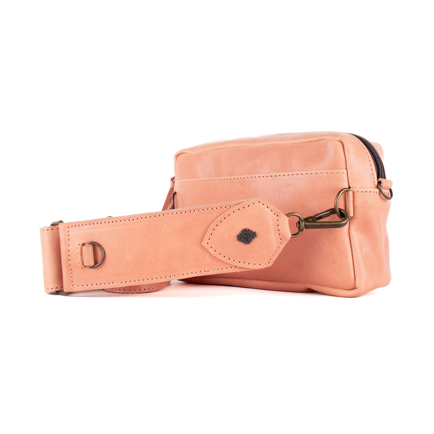 H&S WANDER CROSSBODY SET - OOAK BEADED PANEL - APRICOT - NO. 17110