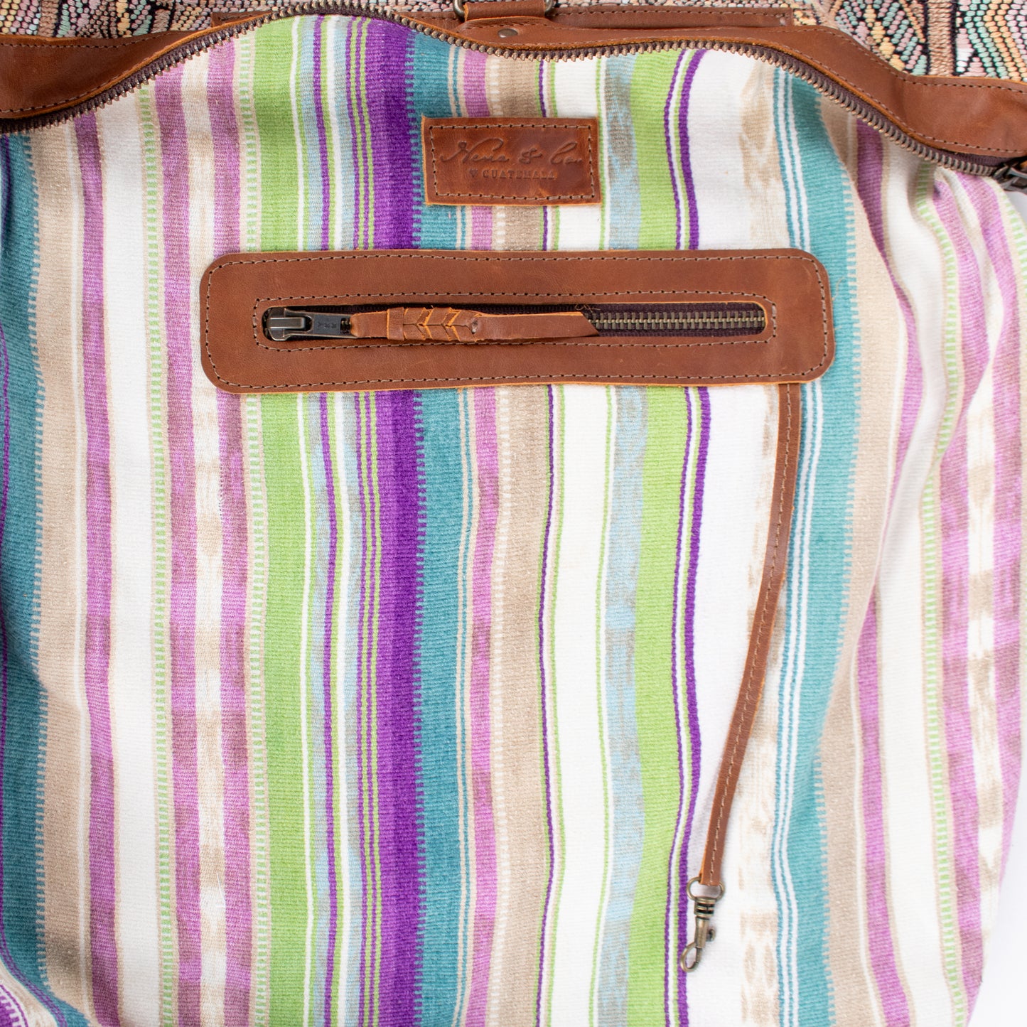 BEATRIZ CDB + DIAMANTE STRAP - OOAK HUIPIL - CAFE - NO. 17147