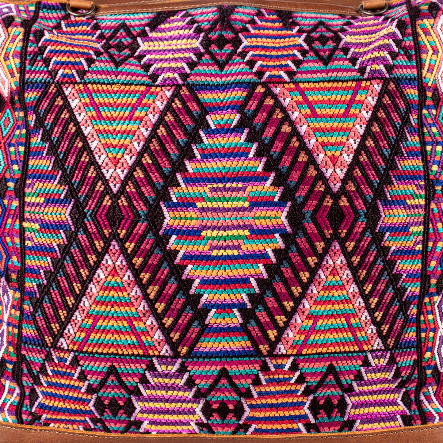 BEATRIZ CDB + DIAMANTE STRAP - OOAK HUIPIL - CAFE - NO. 17162