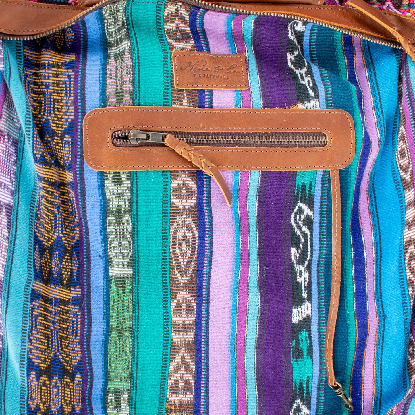 BEATRIZ CDB + DIAMANTE STRAP - OOAK HUIPIL - CAFE - NO. 17162