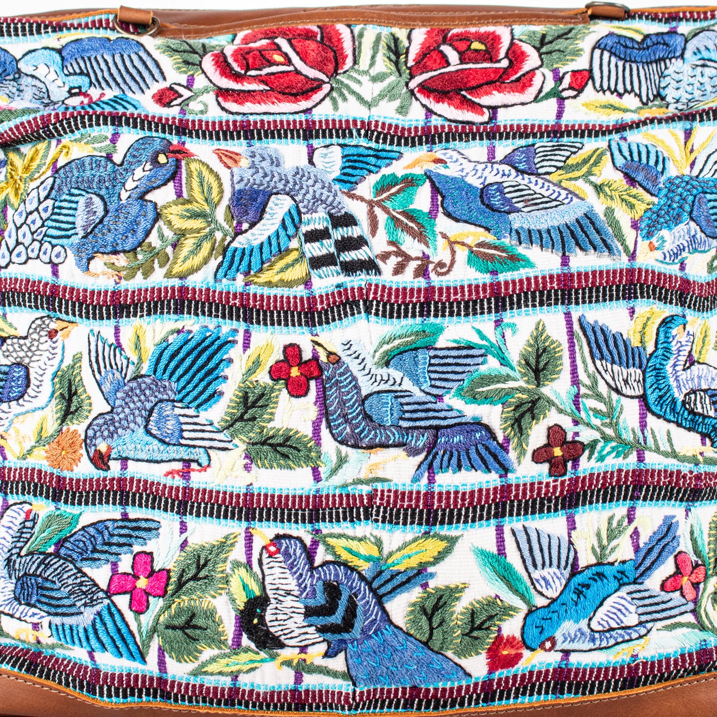 BEATRIZ CDB + DIAMANTE STRAP - OOAK HUIPIL - CAFE - NO. 17163