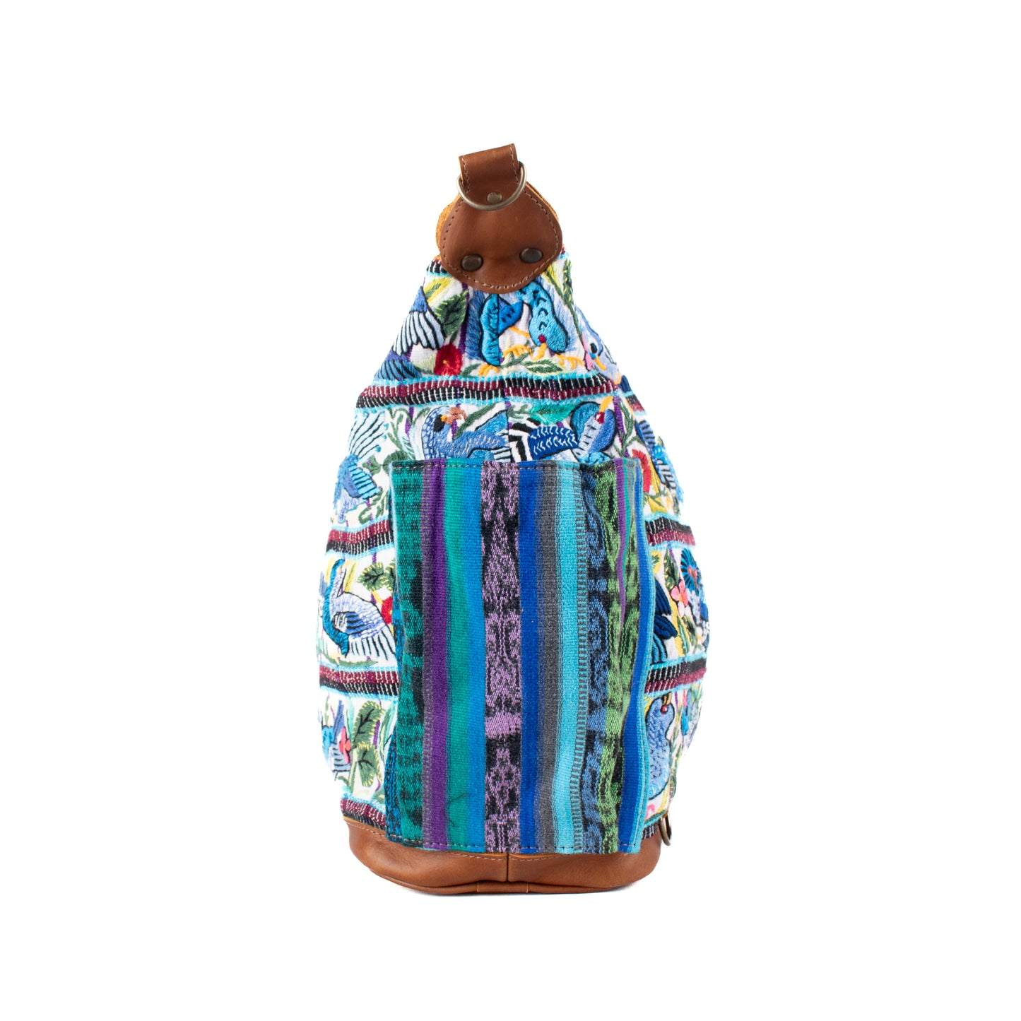 BEATRIZ CDB + DIAMANTE STRAP - OOAK HUIPIL - CAFE - NO. 17163