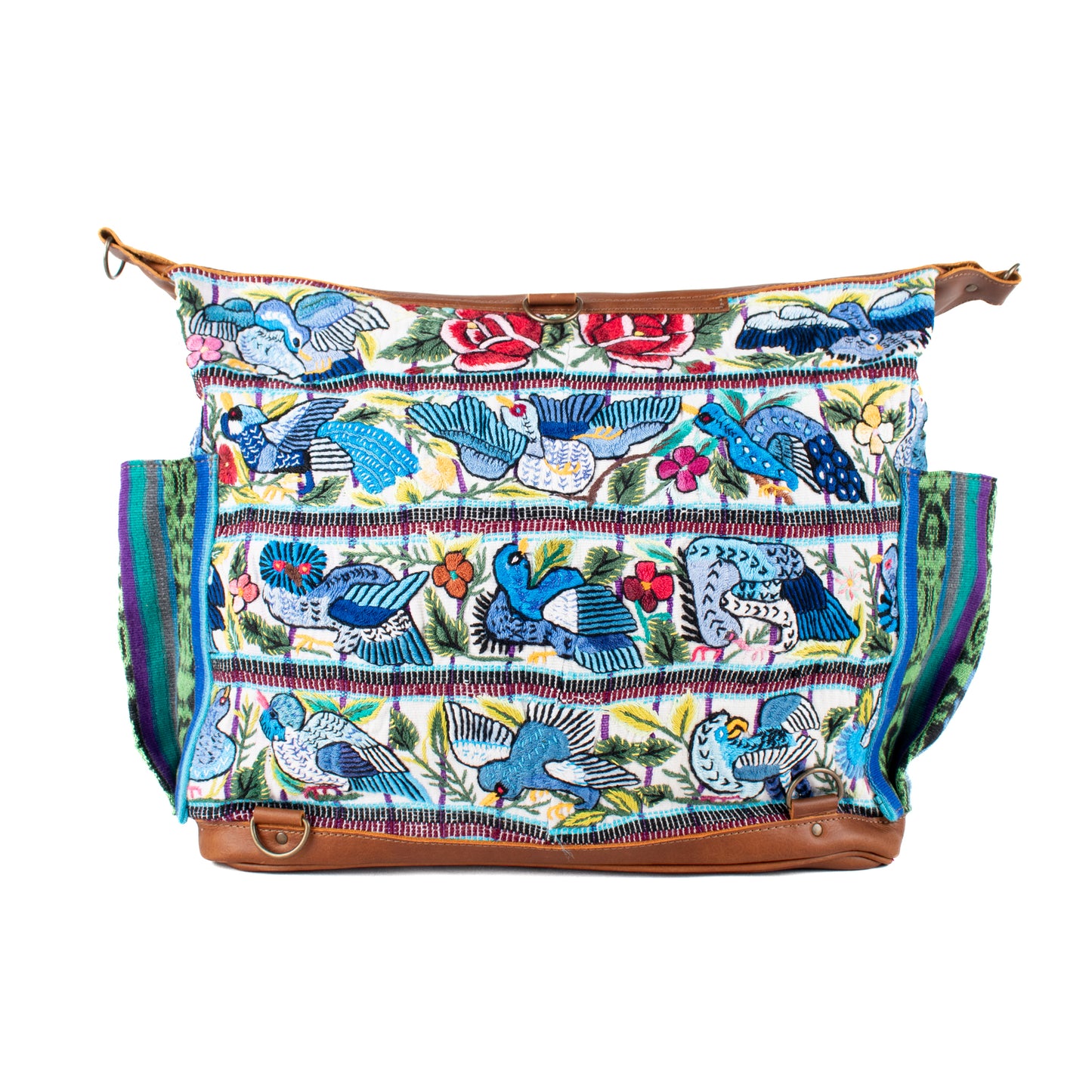 BEATRIZ CDB + DIAMANTE STRAP - OOAK HUIPIL - CAFE - NO. 17163