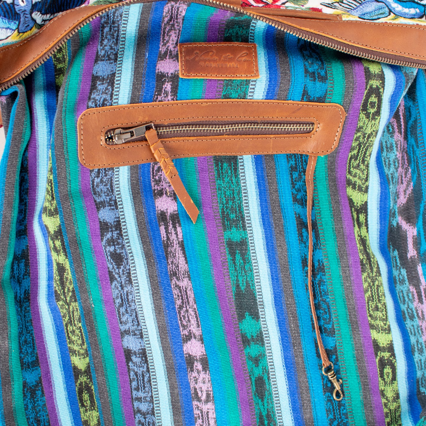 BEATRIZ CDB + DIAMANTE STRAP - OOAK HUIPIL - CAFE - NO. 17163