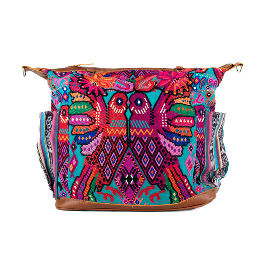 BEATRIZ CDB + DIAMANTE STRAP - OOAK HUIPIL - CAFE - NO. 17165