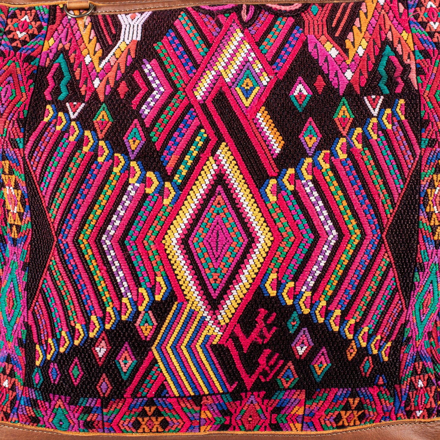 BEATRIZ CDB + DIAMANTE STRAP - OOAK HUIPIL - CAFE - NO. 17166