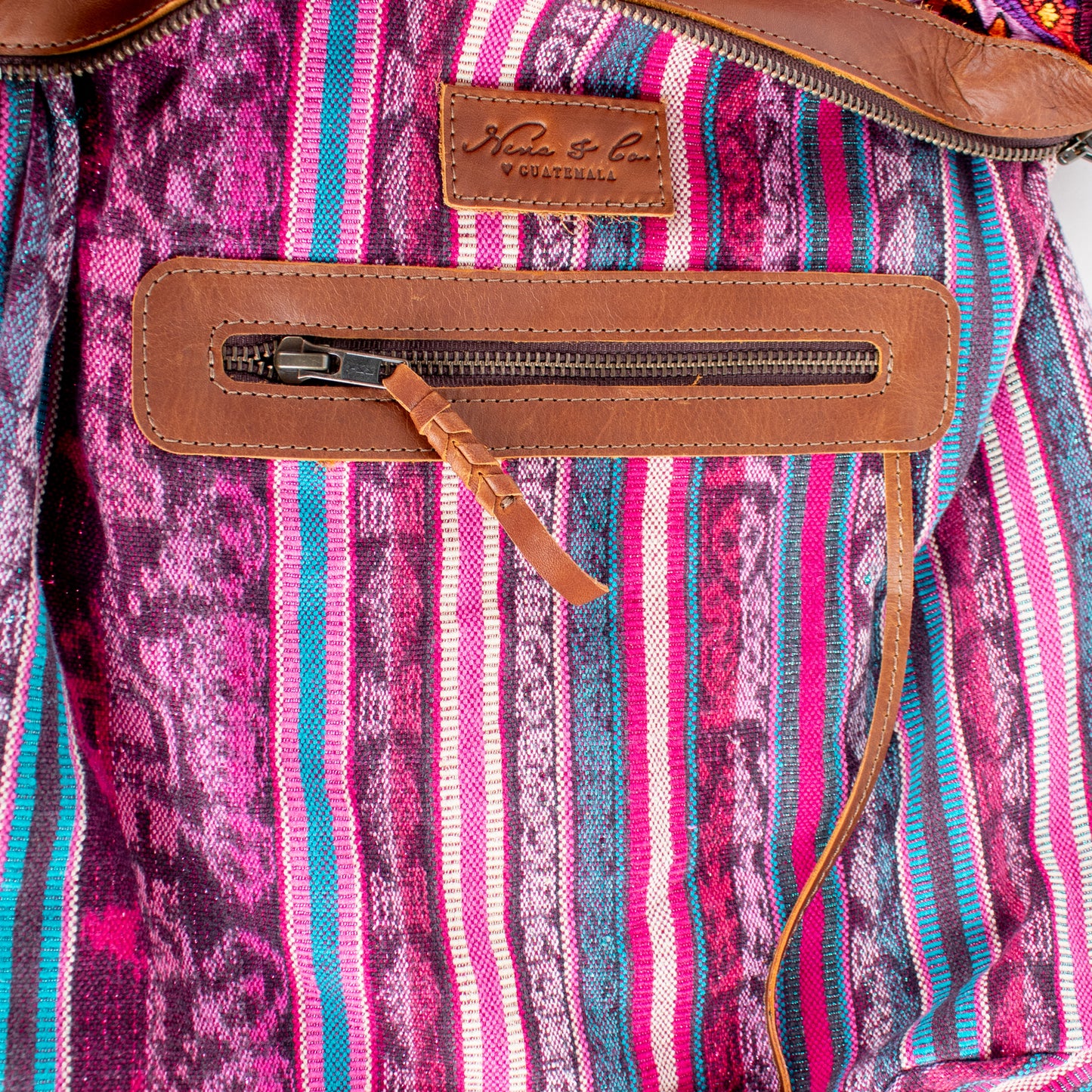 BEATRIZ MCDB + DIAMANTE STRAP - OOAK HUIPIL - CAFE - NO. 17168