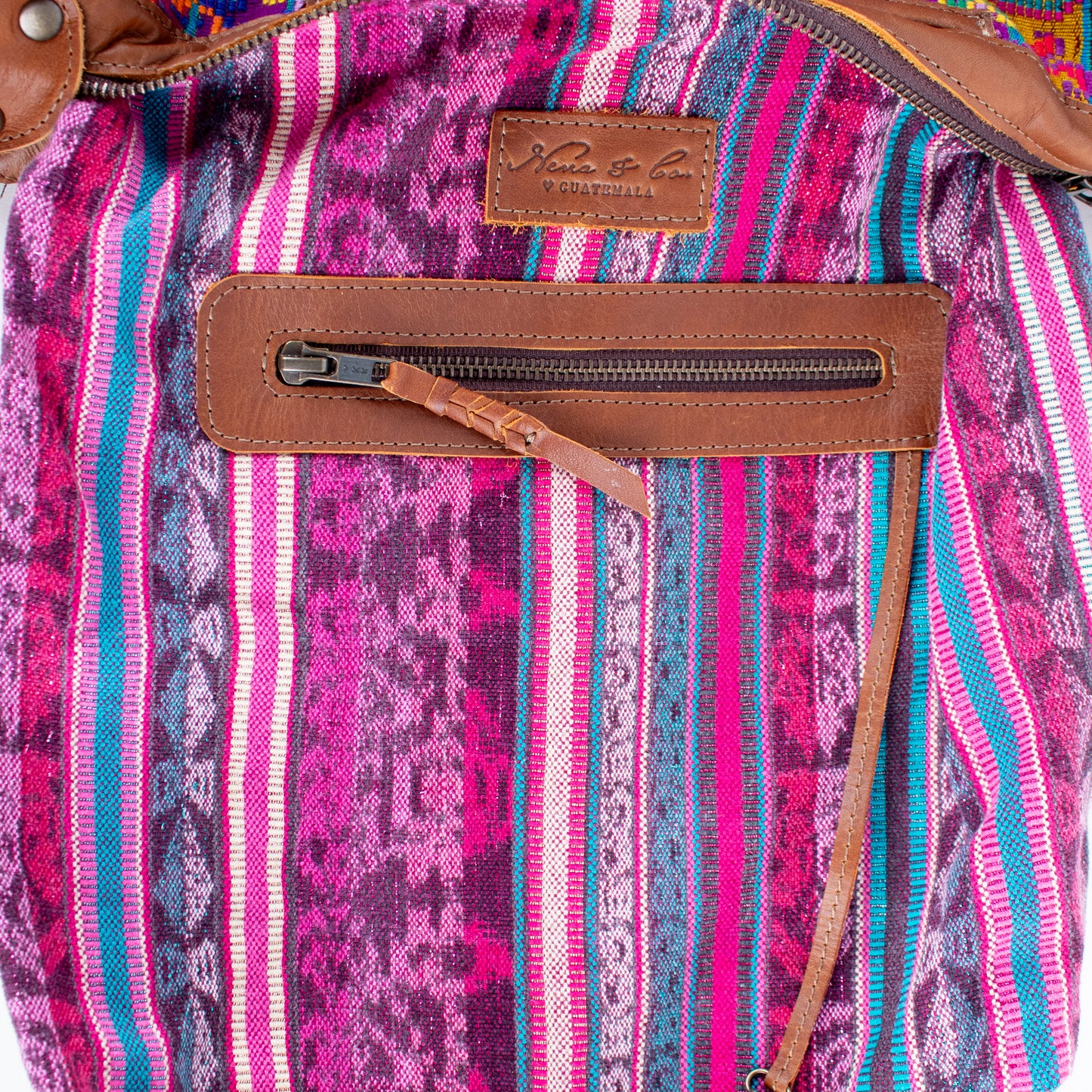 BEATRIZ MCDB + DIAMANTE STRAP - OOAK HUIPIL - CAFE - NO. 17174