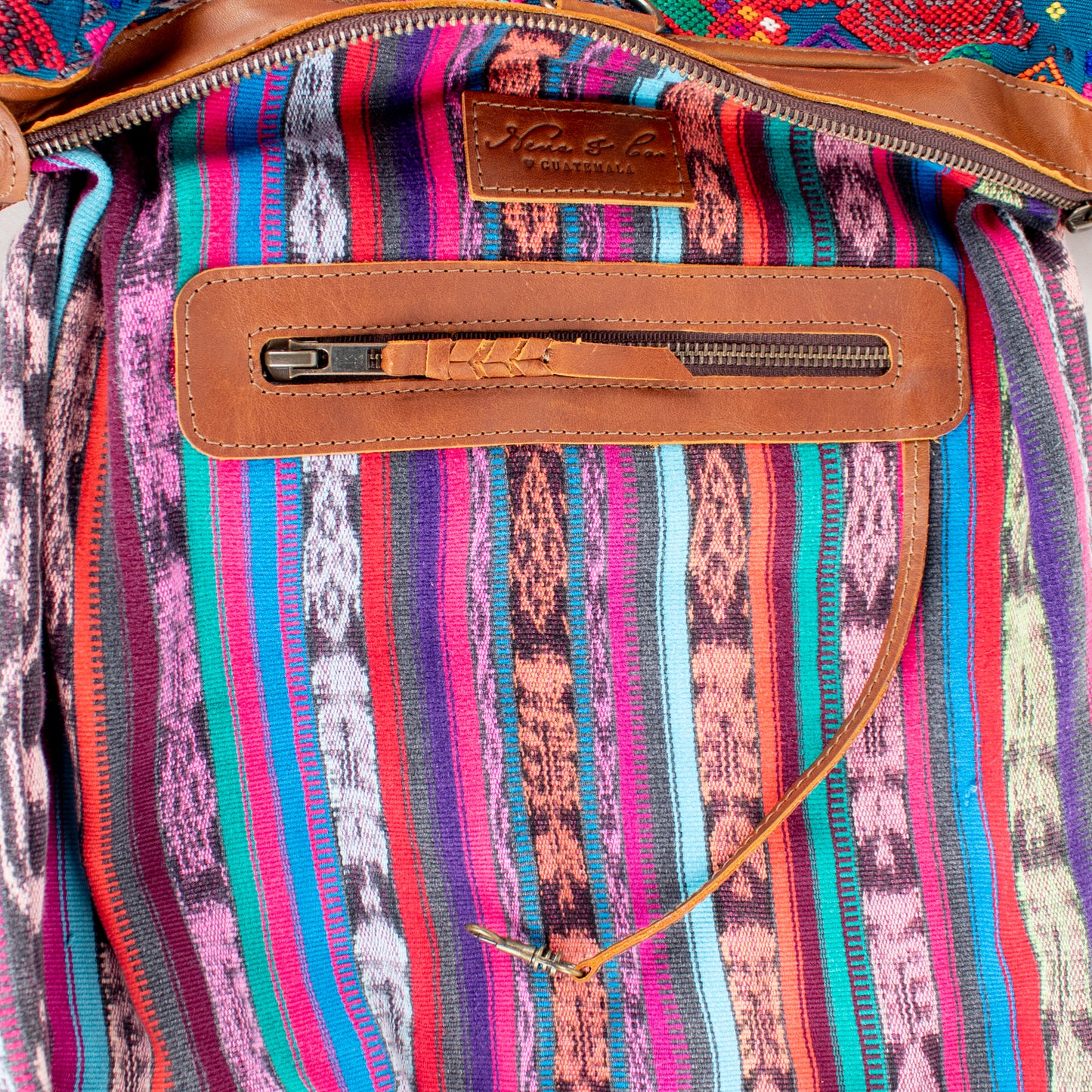 BEATRIZ MCDB + DIAMANTE STRAP - OOAK HUIPIL - CAFE - NO. 17178
