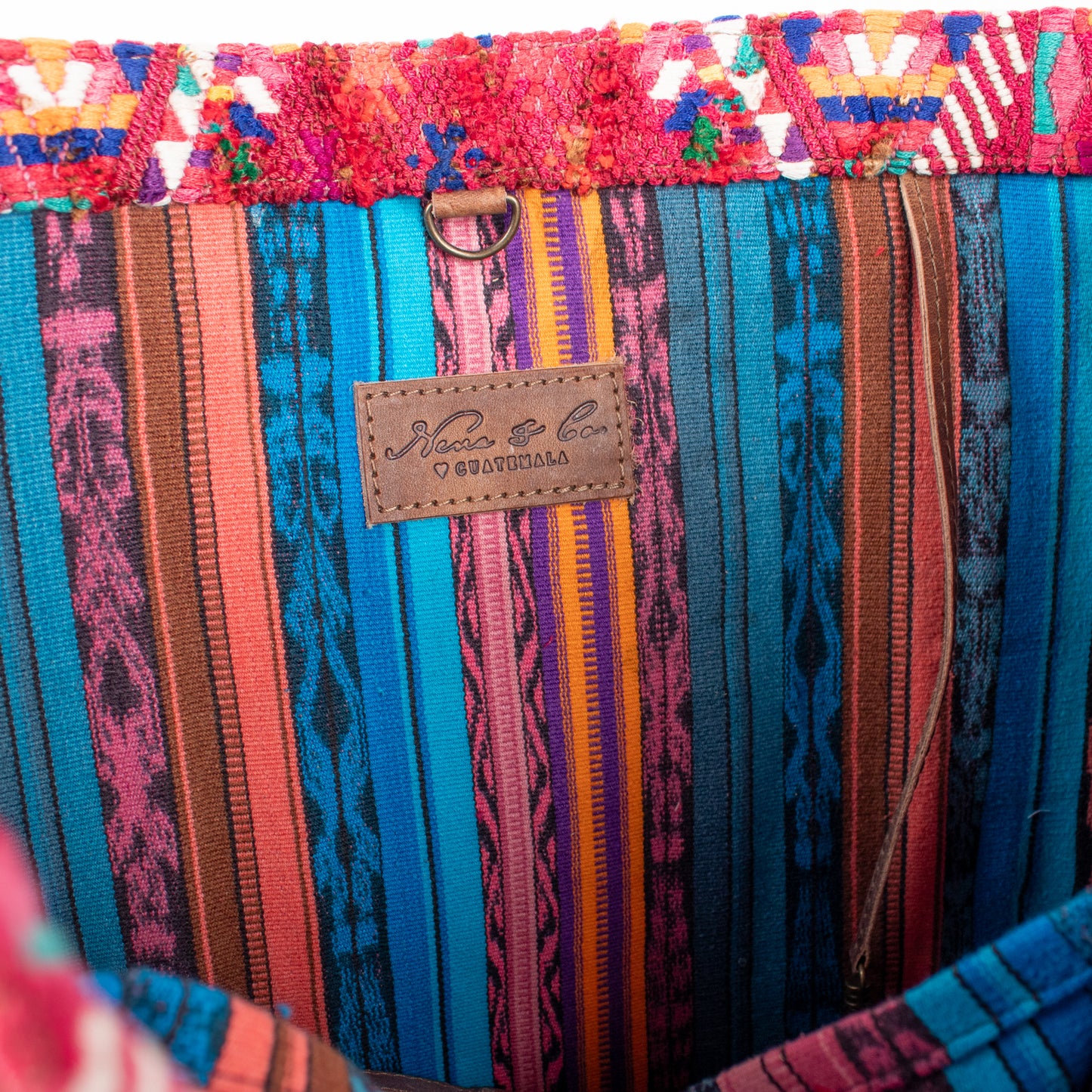 PERFECT TRAVEL TOTE - OOAK HUIPIL - FAWN - NO. 17189