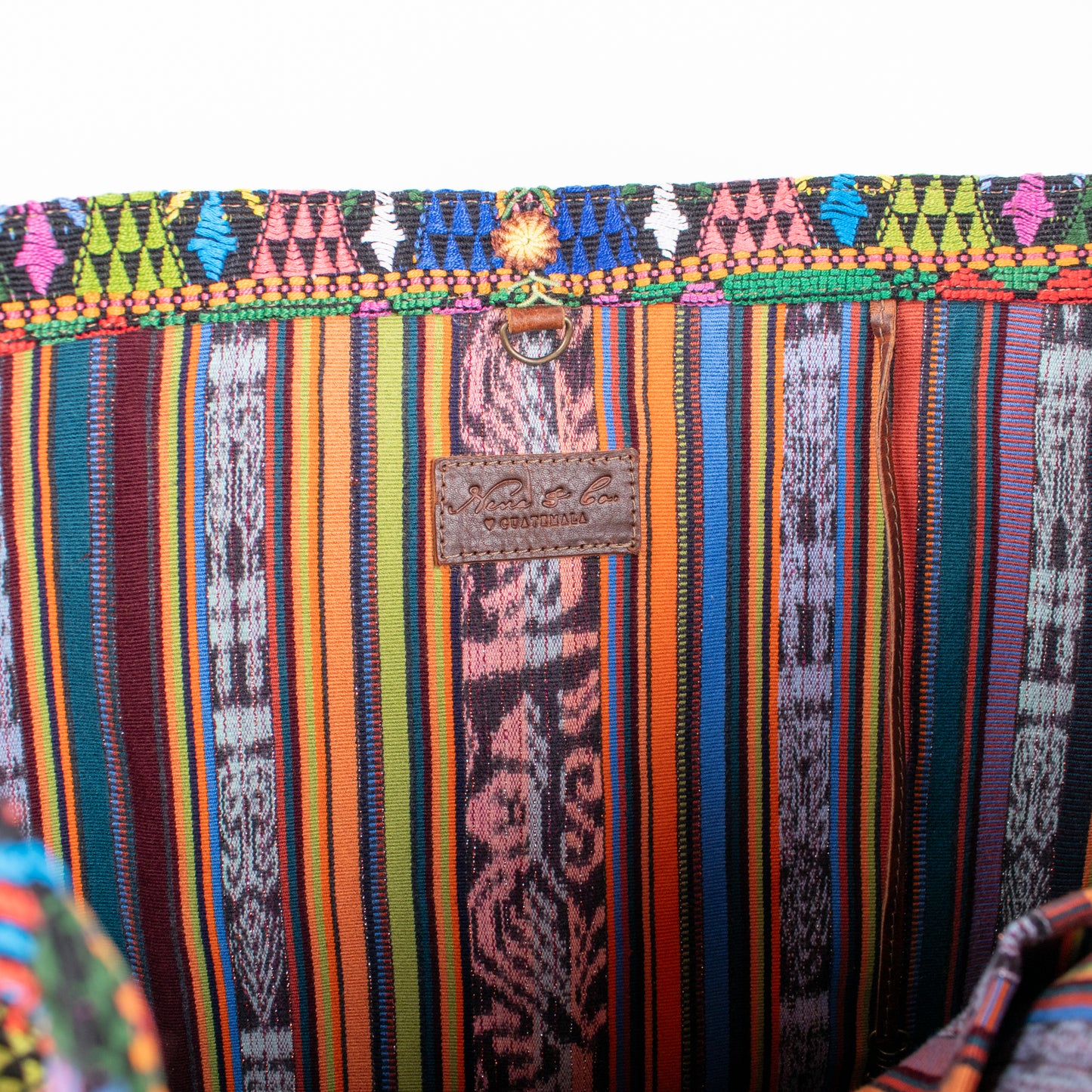PERFECT TRAVEL TOTE - OOAK HUIPIL - HONEY - NO. 17191