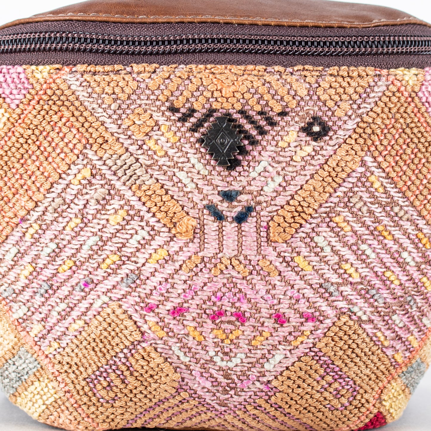 FANCY POUCH - OOAK HUIPIL - CAFE - NO. 17217