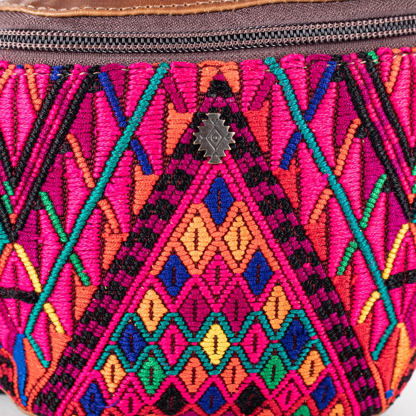 FANCY POUCH - OOAK HUIPIL - CAFE - NO. 17219