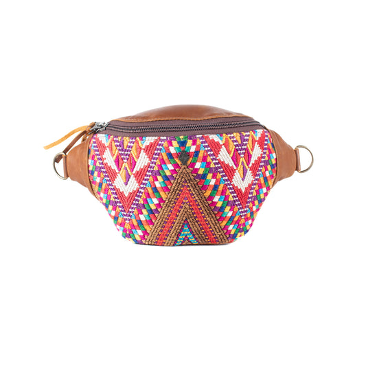 FANCY POUCH - OOAK HUIPIL - CAFE - NO. 17221