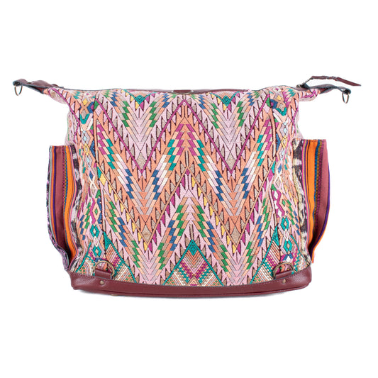 BEATRIZ CDB + DIAMANTE STRAP - OOAK HUIPIL - AMARANTH - NO. 17233