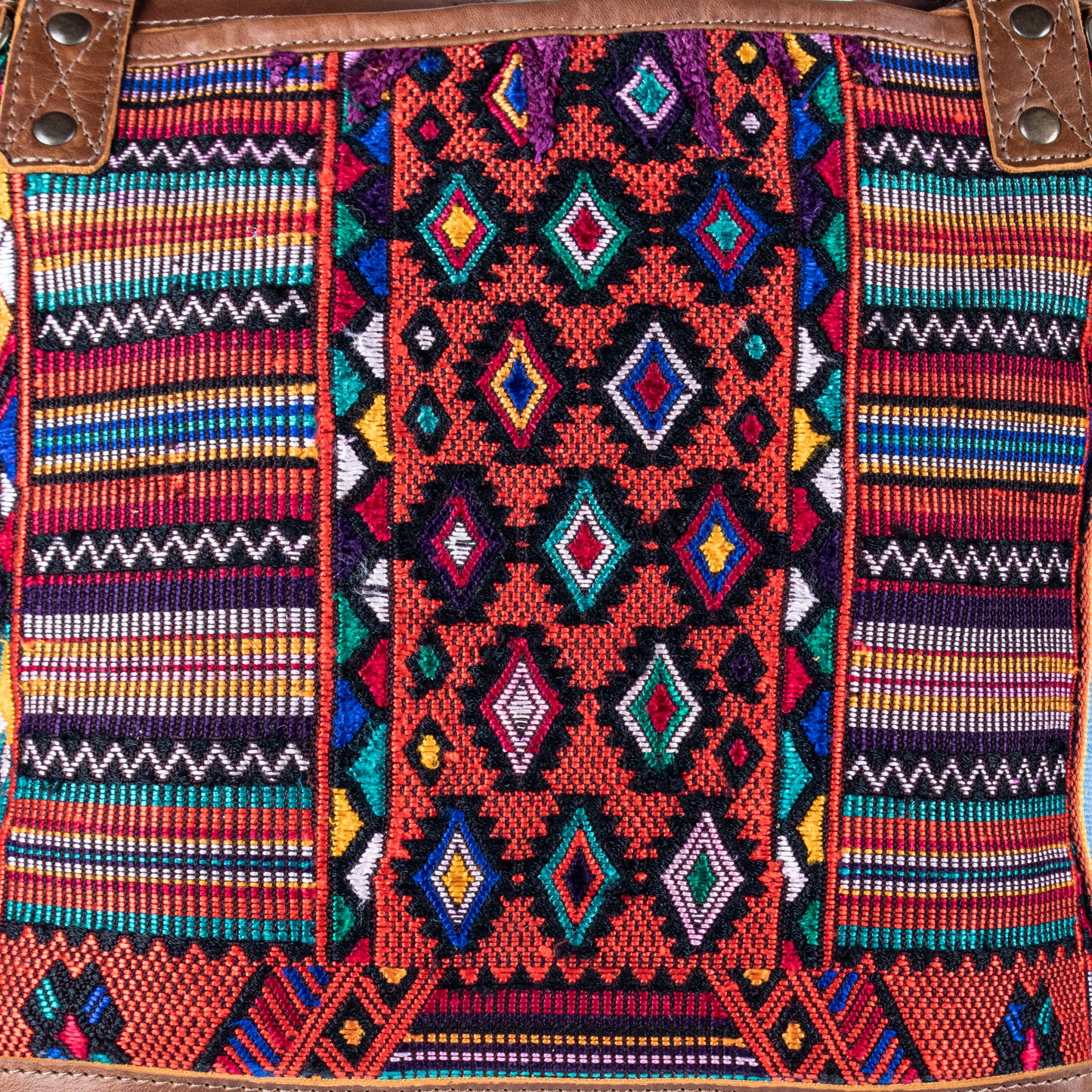 THE MEDIUM PERFECT BAG - OOAK HUIPIL - CAFE - NO. 17435
