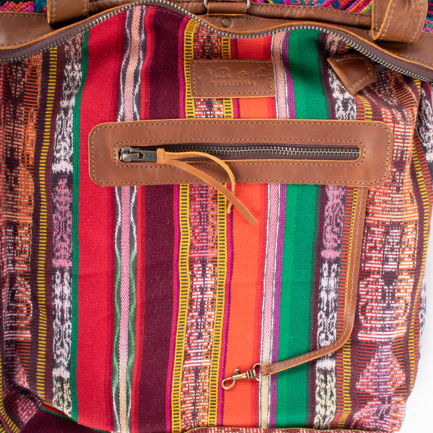 THE MEDIUM PERFECT BAG - OOAK HUIPIL - CAFE - NO. 17436