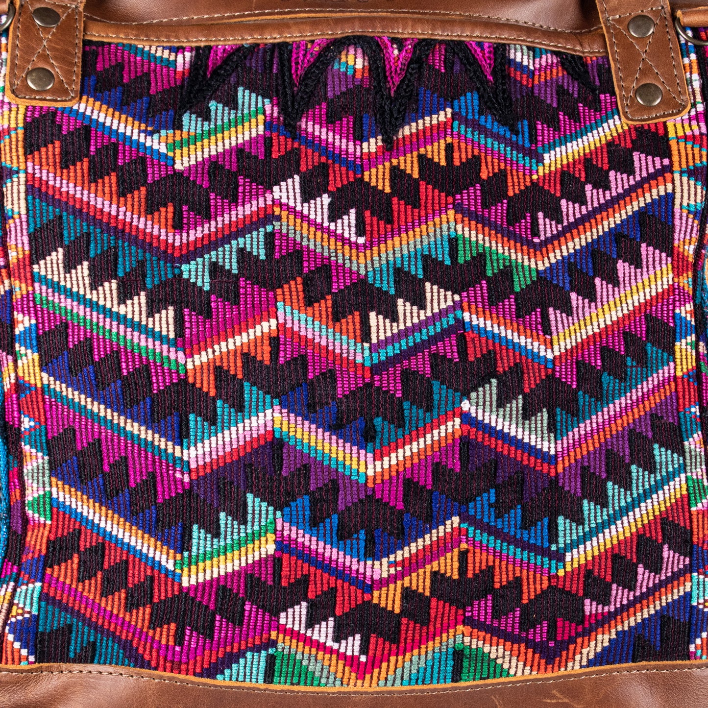 THE MEDIUM PERFECT BAG - OOAK HUIPIL - CAFE - NO. 17437