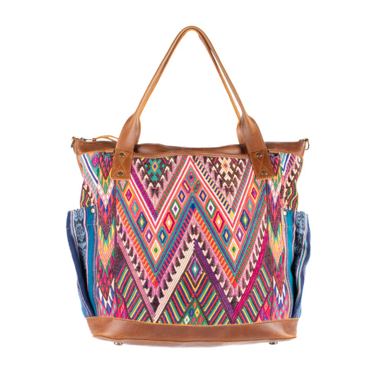 THE PERFECT BAG - OOAK HUIPIL - CAFE - NO. 17442