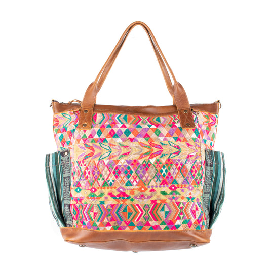 THE PERFECT BAG - OOAK HUIPIL - CAFE - NO. 17444